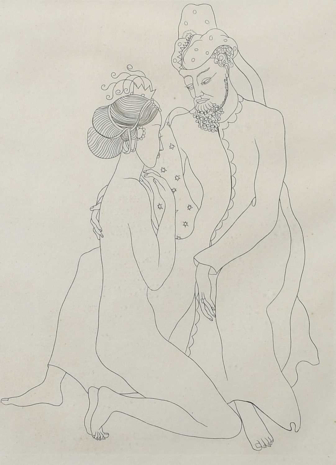 Φ Lettice Sandford (1902-1993) A man kneeling before a woman; A woman kneeling before a man Two, - Image 5 of 8