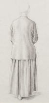 Winifred Knights (1899-1947) Study of a standing female figure for The Marriage at Cana Pencil 30.