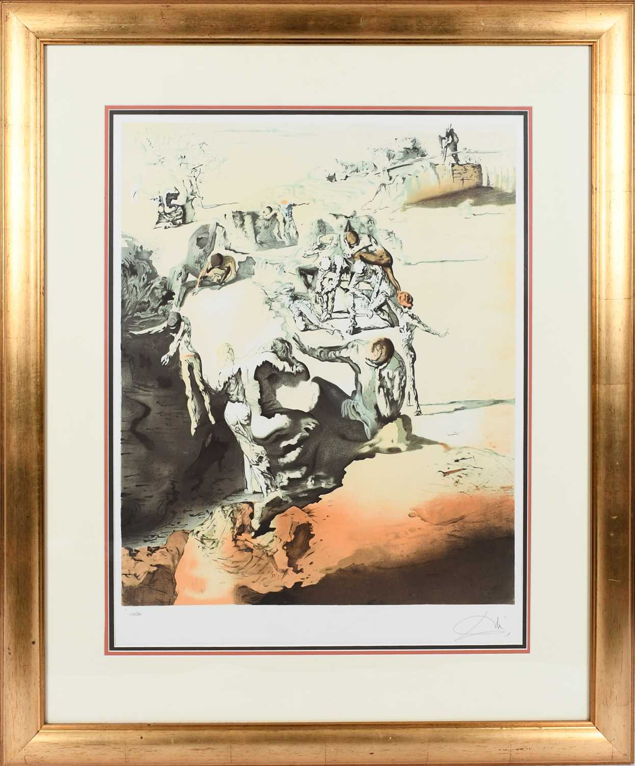 Φ Salvador Dalí (Spanish 1904-1989) The Great Paranoiac Signed and numbered 104/300 Dali (in - Image 2 of 4