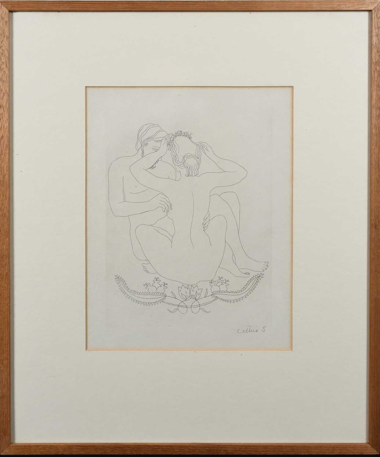 Φ Lettice Sandford (1902-1993) Female nude; Nude couple Two, both signed Lettice S (in pencil to - Image 6 of 8