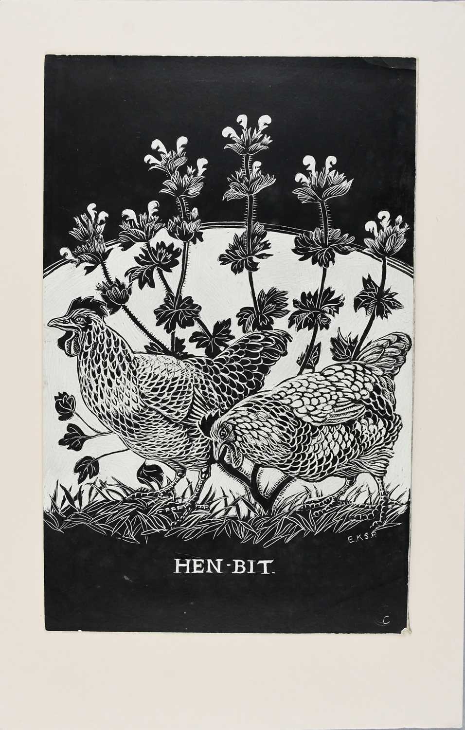 Φ Elsie Kathleen Simpson Powell (1895-1975) Out of the Rain; Swans; Chickens feeding; Cows resting - Image 33 of 40