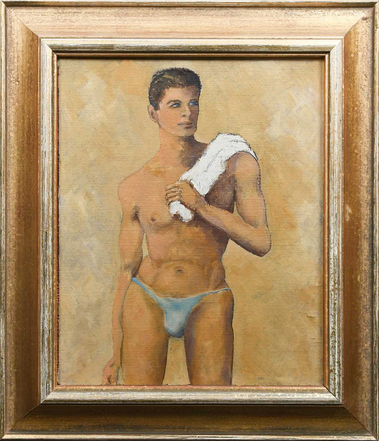 Walter Stuempfig (American 1914-1970) Young bather Oil on canvasboard 27 x 22cm Provenance: - Image 2 of 4