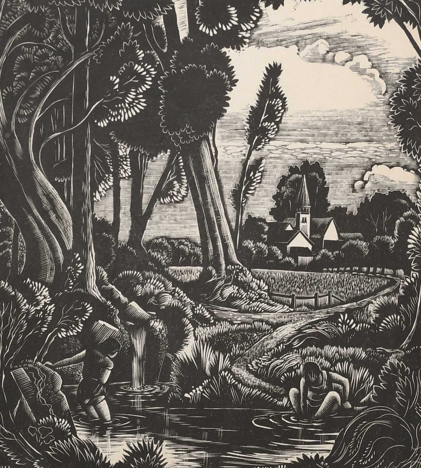 Φ John Buckland Wright (1897–1954) Summer Wood engraving 17.8 x 15.9cm (sheet) Provenance: The