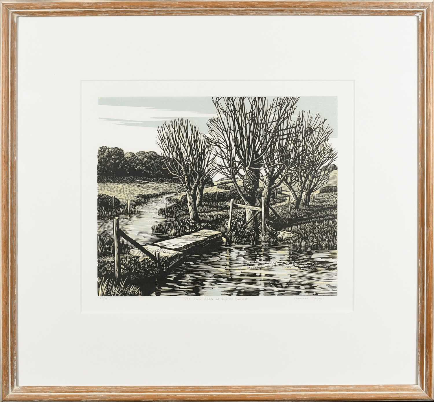 Φ Howard Phipps (b.1954) The River Ebble at Fifield Bavant Signed, numbered and inscribed 25/75 'The - Image 2 of 4