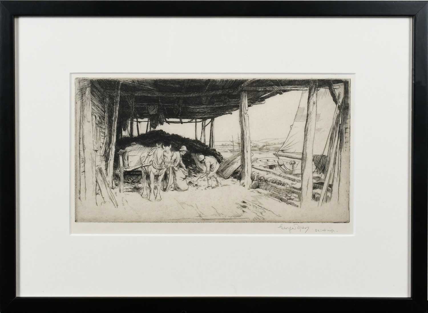 George Soper RE (1870–1942) Summer, The Last Load; The Quarry Team; Coal Wharf, Topsham, Devon - Image 9 of 11