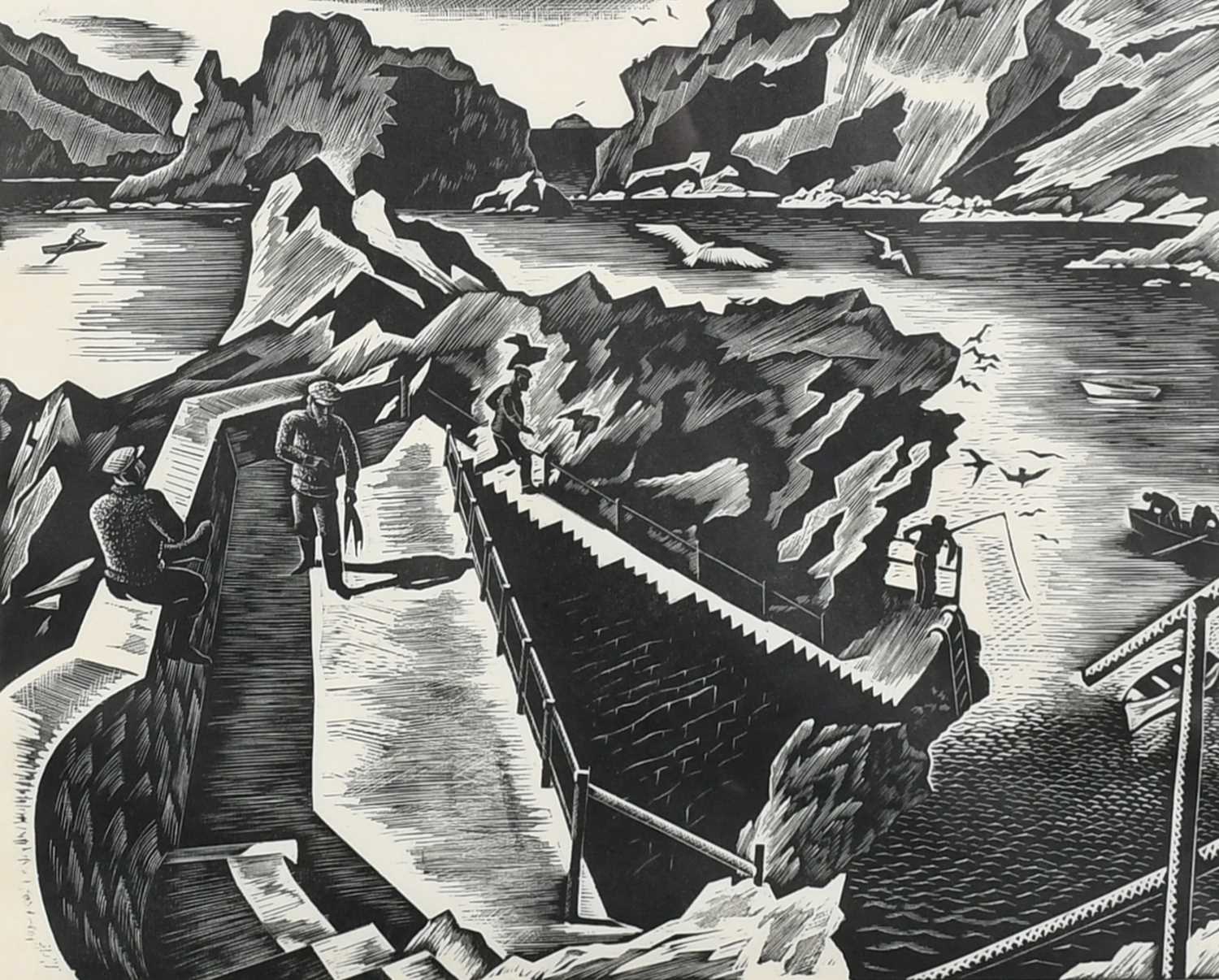 Φ Guy Malet (1900-1973) Havre Gosselin Wood engraving 20.5 x 25.4cm (image) Provenance: The