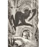 Φ Lettice Sandford (1902-1993) Leander Pulled Down Wood engraving 25.2 x 18.9cm (sheet)