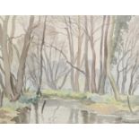 Φ Ethelbert White NEAC, RWS (1891-1972) The Winter Stream Signed Ethelbert White (lower right) and