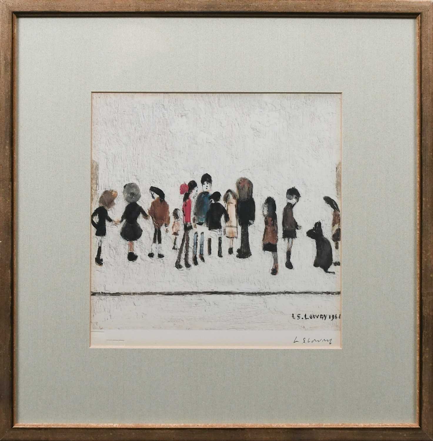 Φ Laurence Stephen Lowry RA, RBA (1887-1976) Group of Children Signed L S Lowry (in pencil to - Image 2 of 4