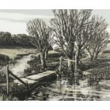 Φ Howard Phipps (b.1954) The River Ebble at Fifield Bavant Signed, numbered and inscribed 25/75 'The