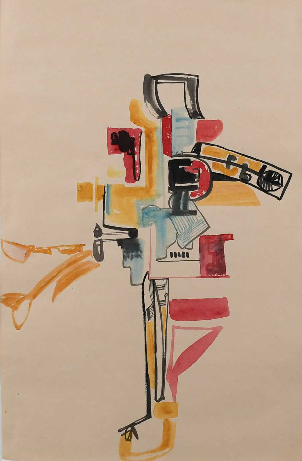 Φ George Fullard (1923–1973) Abstract figure Watercolour 55.6 x 37.5cm