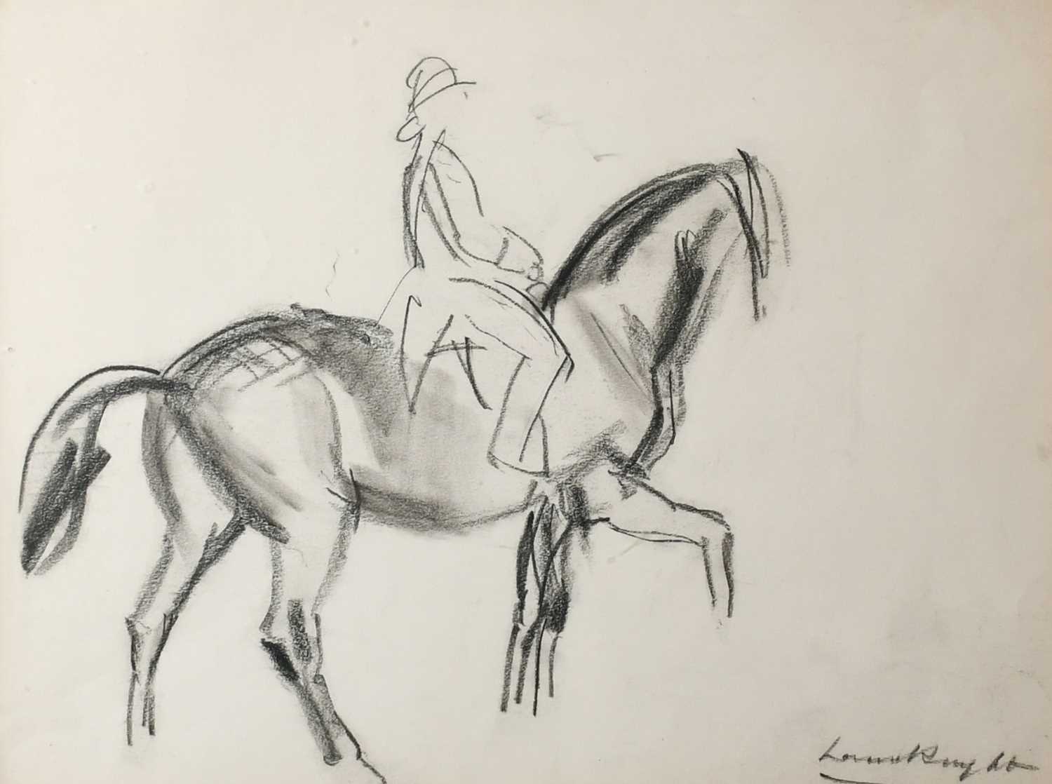 Φ Dame Laura Knight DBE, RA, RWS (1877-1970) Study of Horse and rider Signed Laura Knight (lower