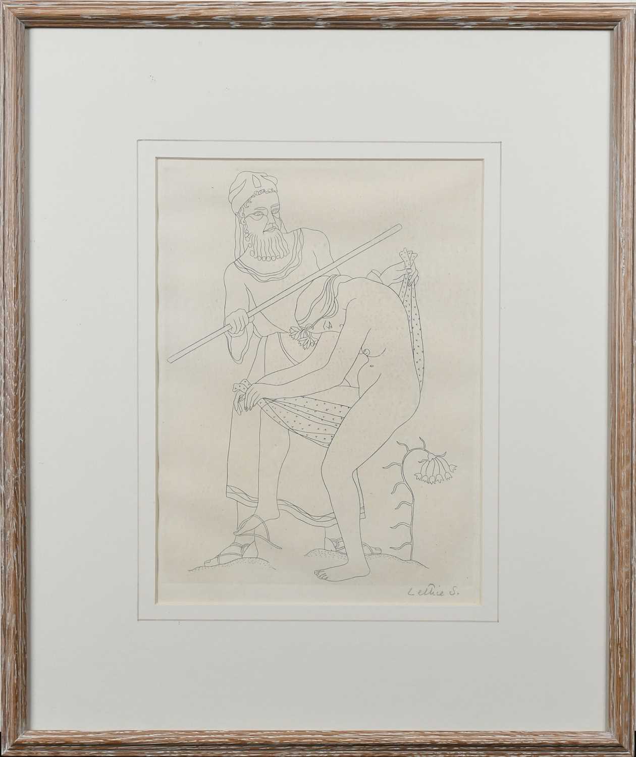 Φ Lettice Sandford (1902-1993) A nude couple standing; A couple in a landscape Two, both signed - Image 3 of 8