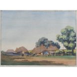 Φ Kenneth Broad (1889-1959) A Sussex Farm Signed, numbered and inscribed 36/150 "A Sussex Farm"