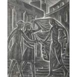 Eric Gill ARA (1882-1940) Invenerunt Me Custodes (P665) Wood engraving, from Canticum Canticorum,
