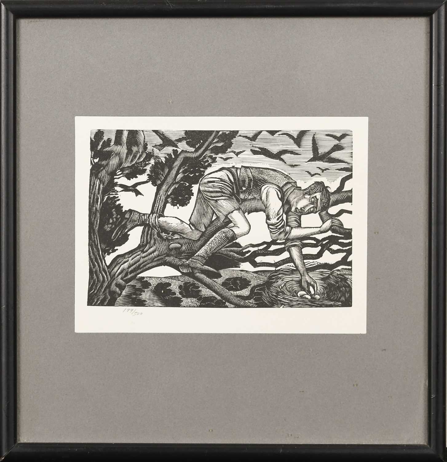 Eric Ravilious (1903-1942) Boy Bird's Nesting Numbered 199/500 (in pencil to margin) Wood - Image 2 of 4
