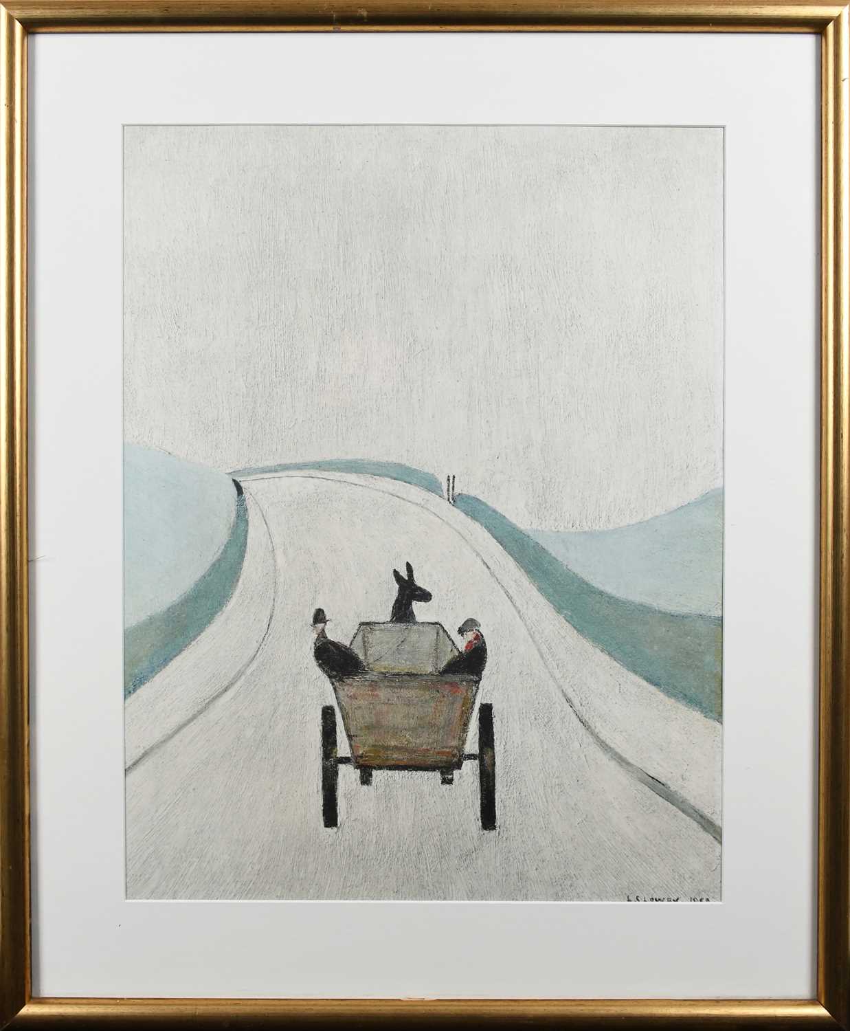 Φ Laurence Stephen Lowry RA, RBA (1887-1976) The Cart Signed L S Lowry (in pencil to margin) and - Image 2 of 4