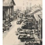 Φ Rowland Hilder (1905-1993) Covent Garden Signed and dated - ROWLAND HILDER - 37 (upper right)