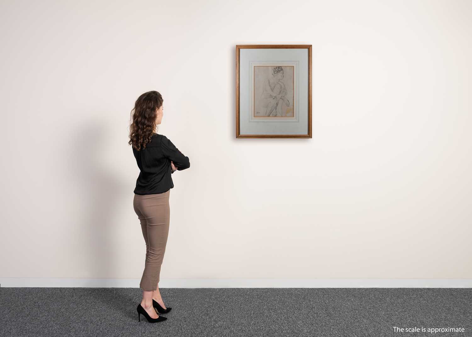 Φ Sir Jacob Epstein (1880–1959) Study of a female nude Signed Epstein (lower left) Pencil 42.2 x - Bild 4 aus 4