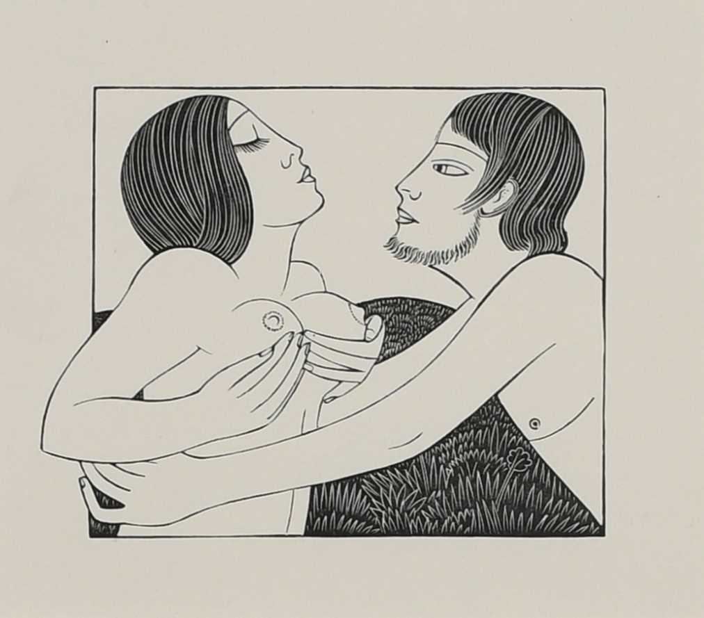 Eric Gill ARA (1882-1940) Ibi Dabo Tibi (P331) Wood engraving, from The Song of Songs, published