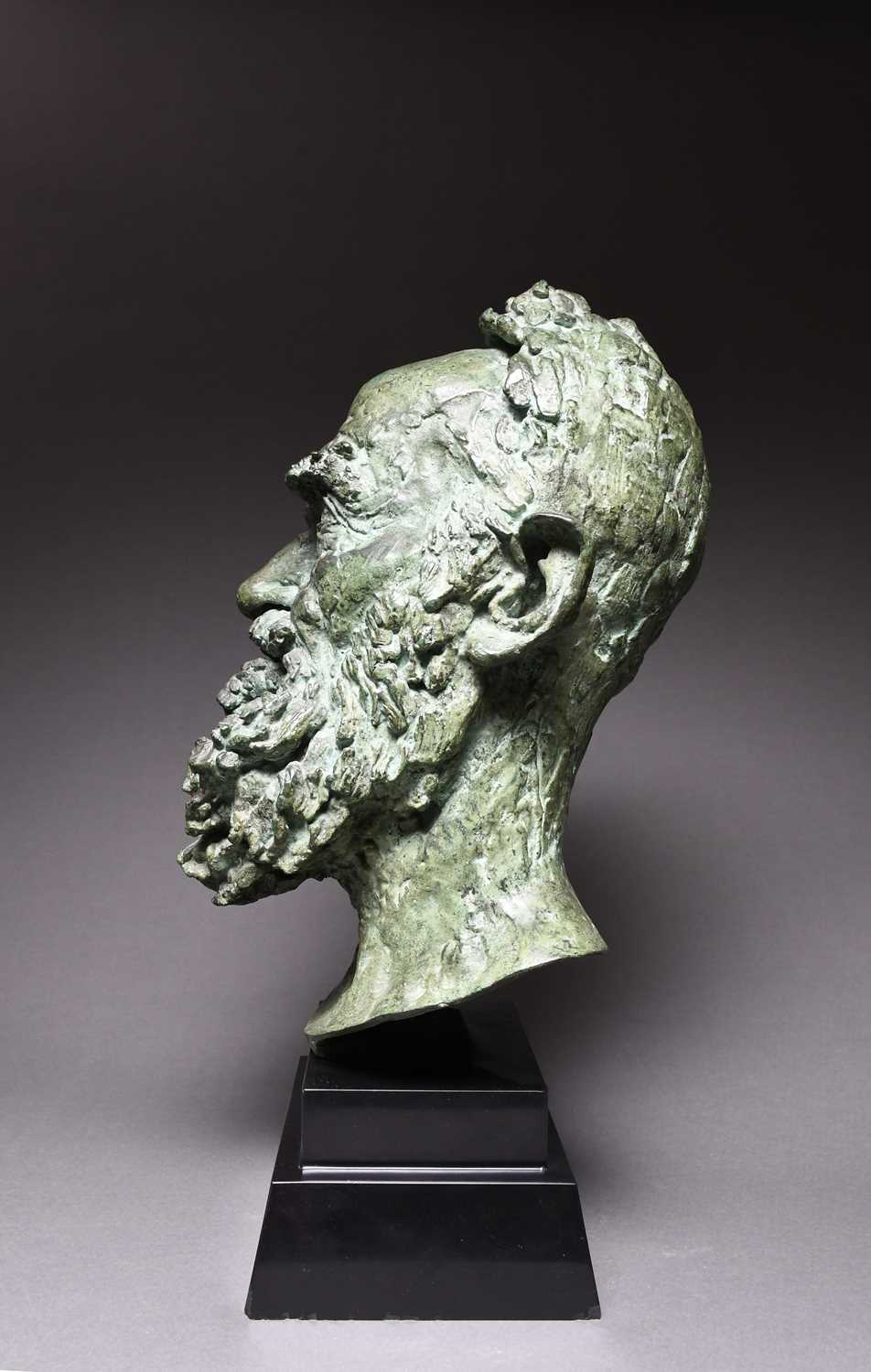 Φ Sir Jacob Epstein (1880–1959) Second Portrait of George Bernard Shaw (Head) Signed Epstein (to the - Image 6 of 6