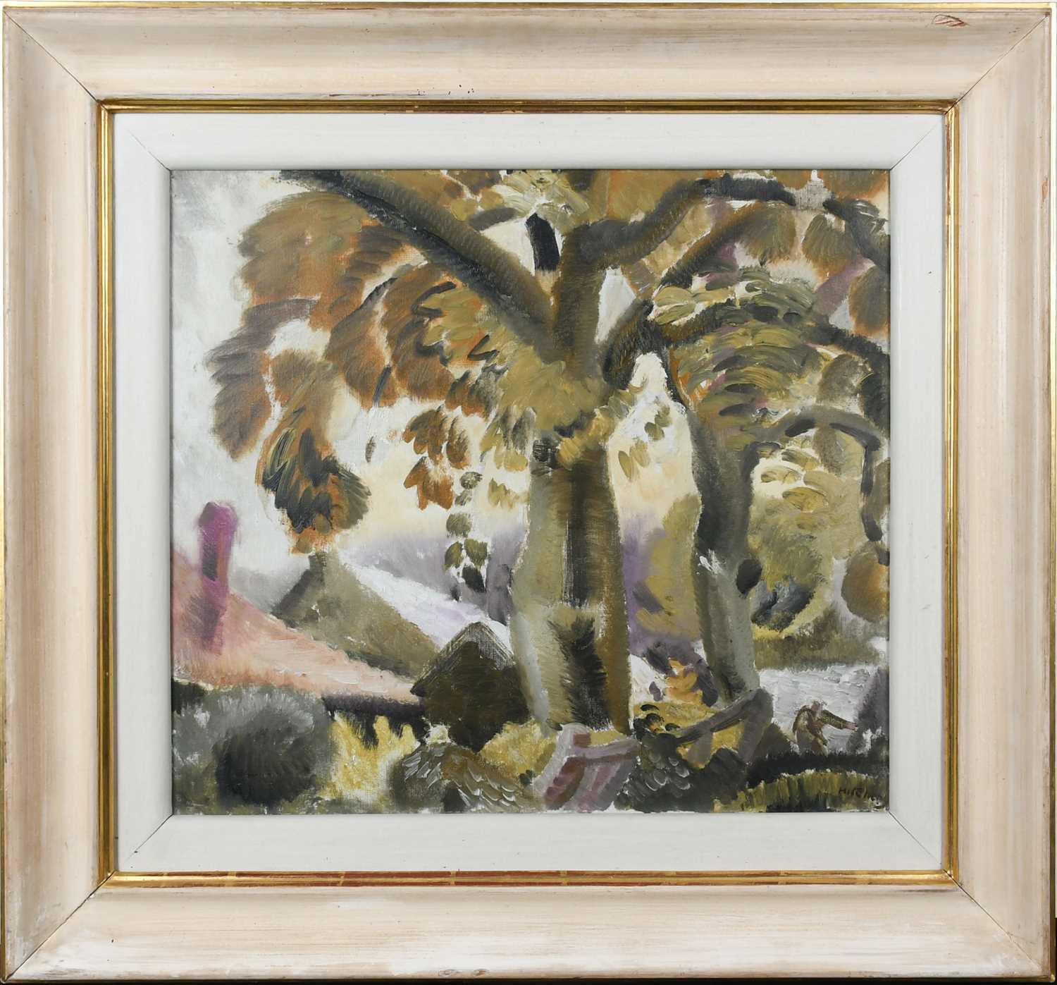 Φ Ivon Hitchens (1893-1979) Trees and Cottages Signed Hitchens (lower right) Oil on canvas, 1928 - Image 2 of 4