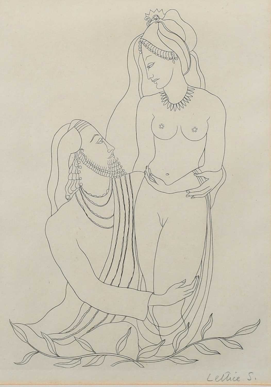 Φ Lettice Sandford (1902-1993) A man kneeling before a woman; A woman kneeling before a man Two, - Image 2 of 8