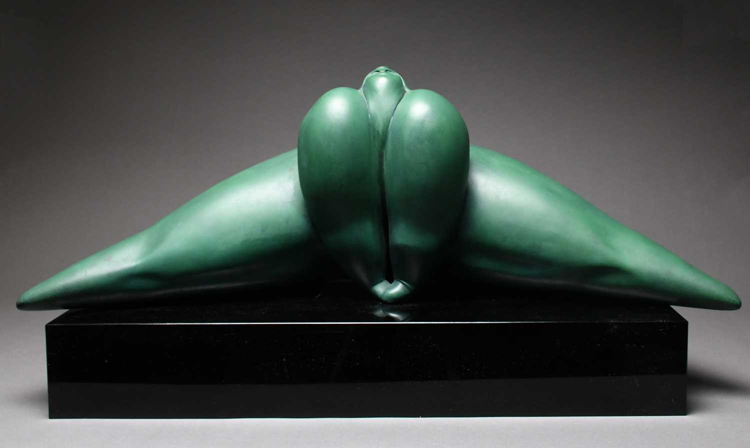 Φ Christian Peschke (1946 - 2017) Die Grosse Grätsche (The Big Straddle) Painted bronze, on a - Image 3 of 6