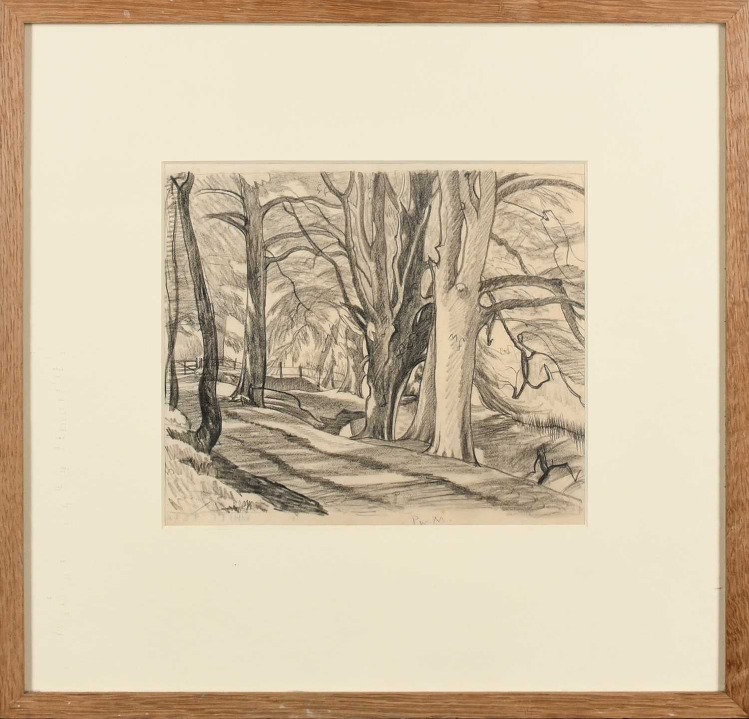 Φ Ethelbert White NEAC, RWS (1891-1972) Path through the woods Inscribed with colour notes - Image 2 of 4