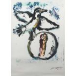 Φ After Marc Chagall L'Oiseau Vert Numbered 26/50 (in pencil to margin) Reproduction print 76.2 x