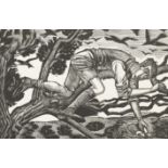 Eric Ravilious (1903-1942) Boy Bird's Nesting Numbered 199/500 (in pencil to margin) Wood