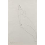 Φ George Fullard (1923–1973) Reclining Woman Signed and dated Fullard '61 (lower left) Pencil 55.6 x