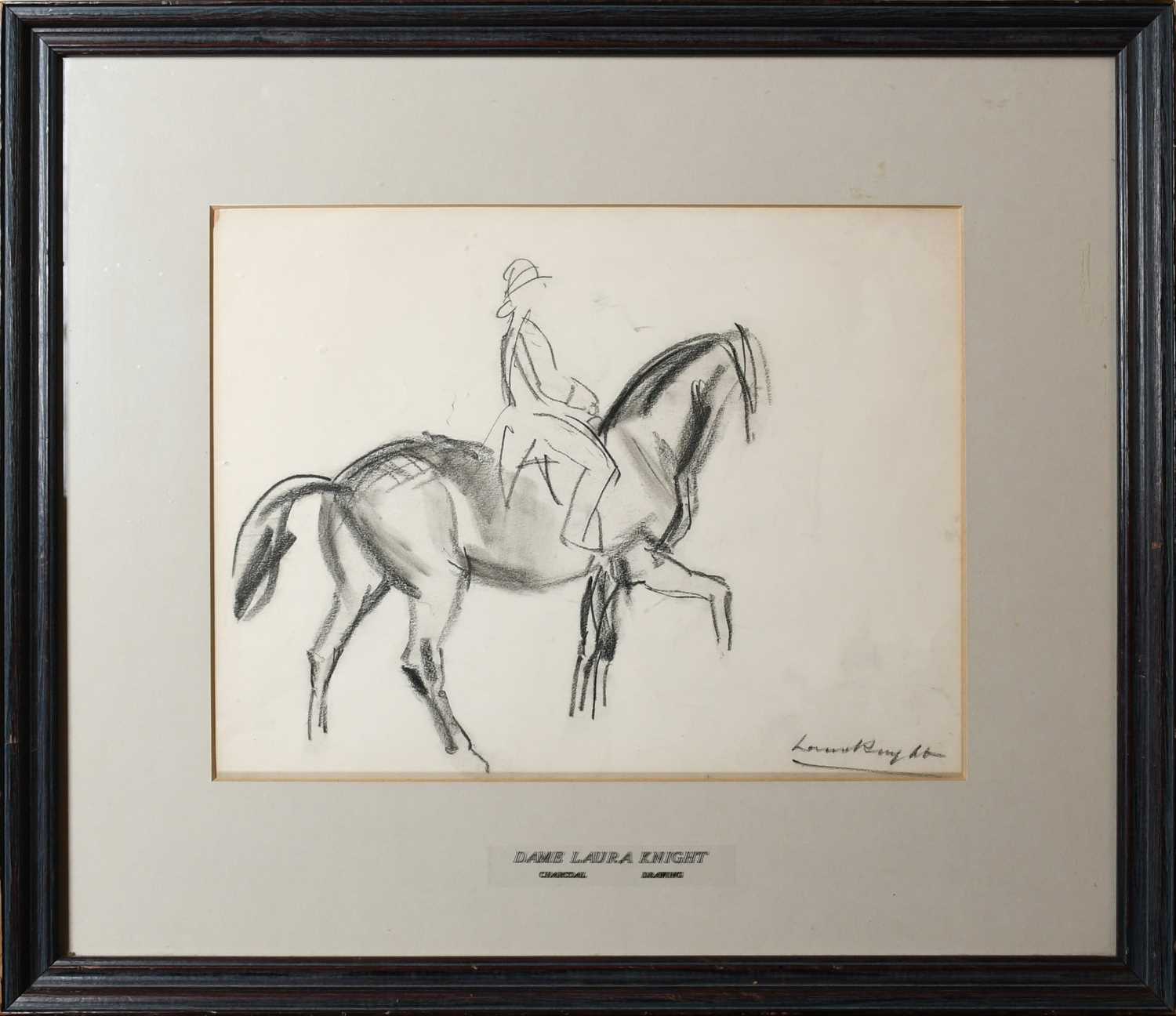 Φ Dame Laura Knight DBE, RA, RWS (1877-1970) Study of Horse and rider Signed Laura Knight (lower - Image 2 of 4