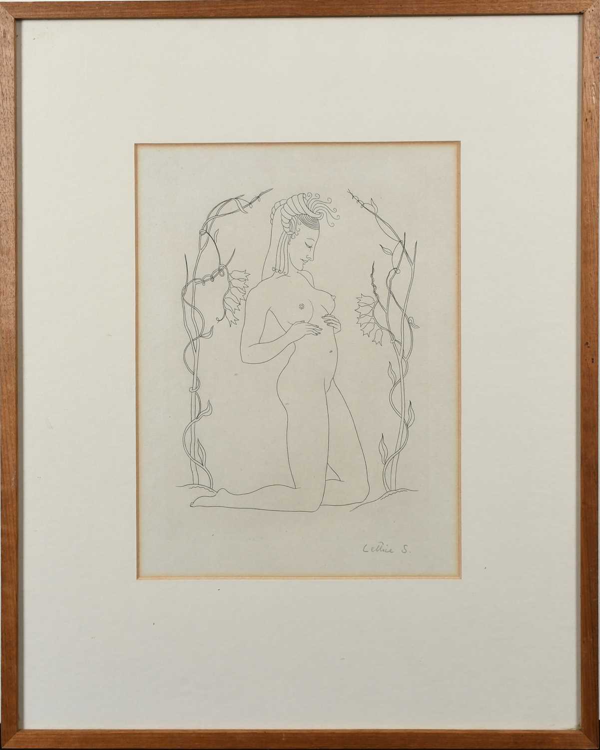 Φ Lettice Sandford (1902-1993) Female nude; Nude couple Two, both signed Lettice S (in pencil to - Image 3 of 8