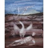 Φ Sir Sidney Nolan OM, RA (Australian 1917-1992) Leda and Swan Dated 3 Dec 1959 (to verso) Mixed