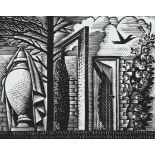 Eric Ravilious (1903-1942) Garden Memories Signed by Anne Ullman, the artist's granddaughter, with