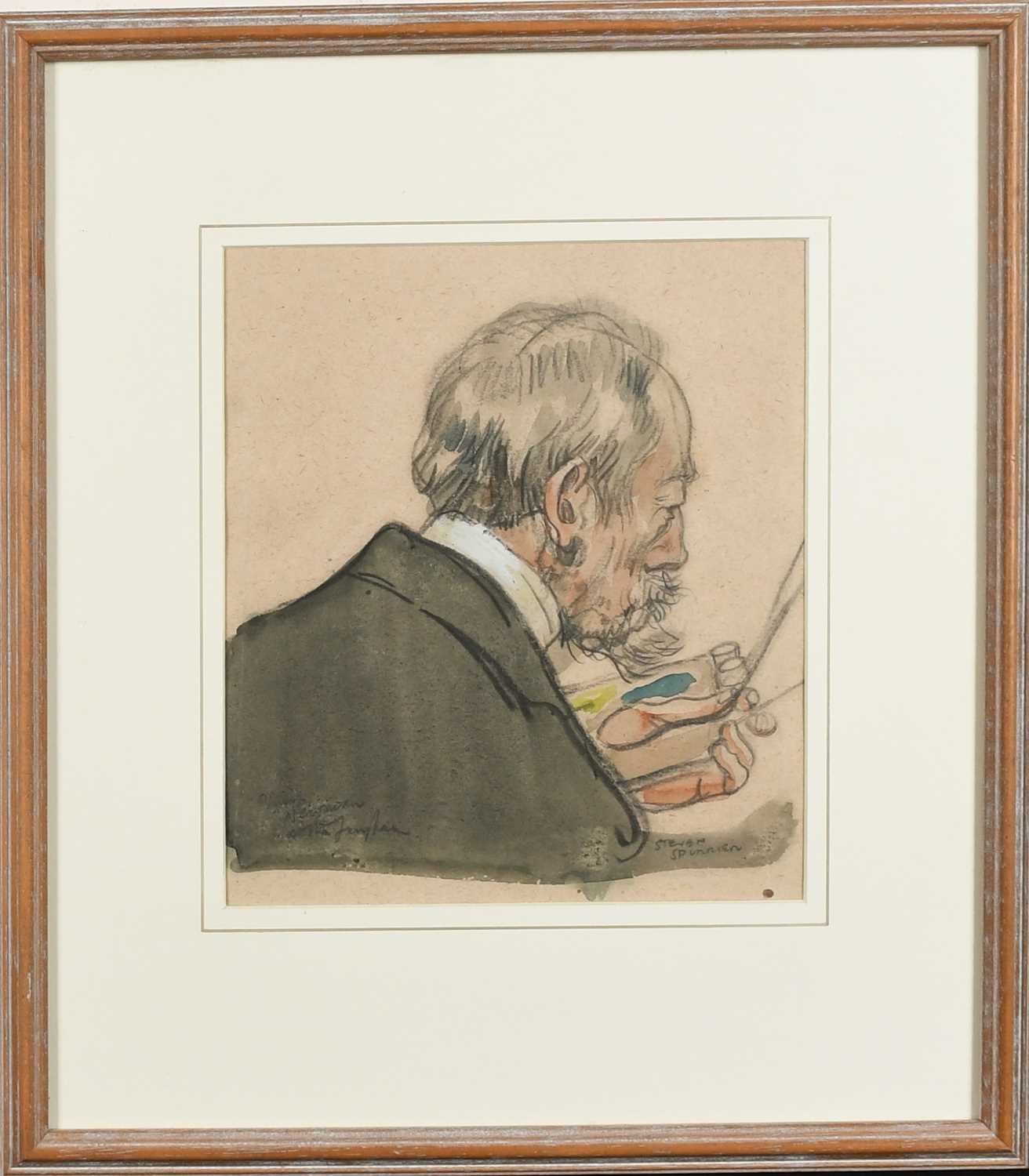 Φ Steven Spurrier RA, RBA, ROI (1878-1961) Portrait of Philip Harry Newman RBA (1840-1927) at The - Image 2 of 4