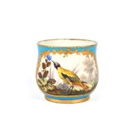 A Sèvres custard cup (pot à jus) from the service for the baron de Breteuil, date code for 1768,