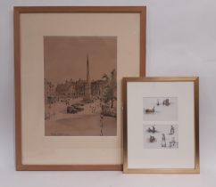 Two framed watercolours by different artists, to include: James Orrock NWS RI ROI (1829-1913) -