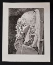 After Pablo Picasso (1881-1973) - 'Portrait of Sylvette', limited edition (21/500) giclee print on