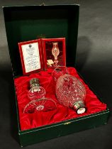 A Royal Wedding Limited Edition Thomas Webb lead cut crystal glass candle lamp, celebrating Prince