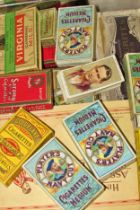 Collection of cigarette cards (one tin full) A large collection of vintage cigarette cards,