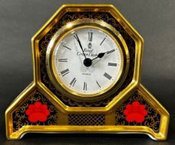 Small Crown Derby mantle clock