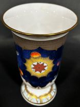 Royal Worcester trumpet shaped vase to celebrate the millennium with original box