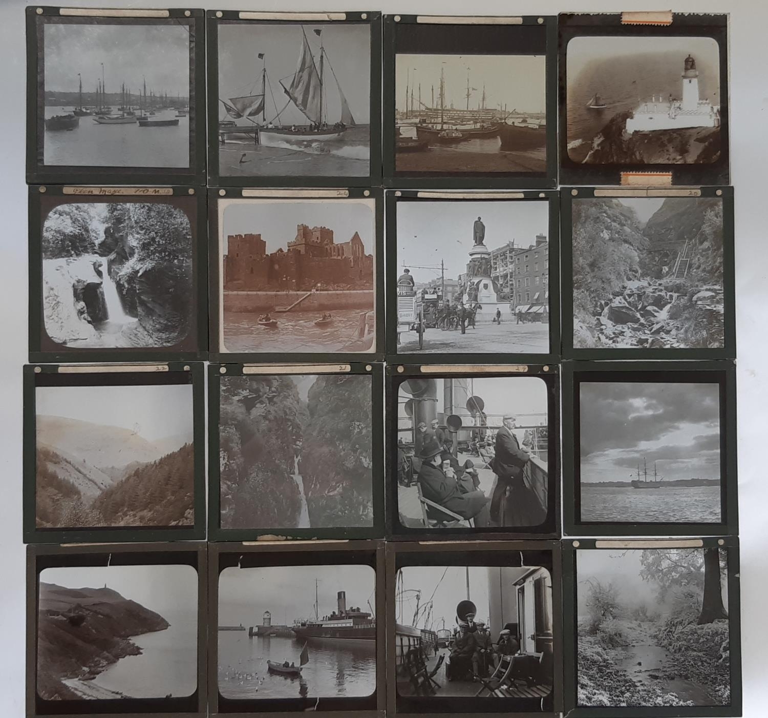 Isle of Man interest - over 60 monochrome slides showing views on and around the island, c.1890/1900 - Image 3 of 6