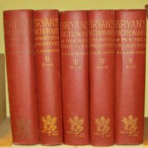 Bryan's Illustrated Dictionary of Painters and Engravers (5 volumes) (1913)