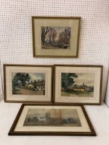 Four late 19th-early 20th century watercolours by different artists to include: Emily Wooding -