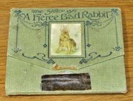 Three Beatrix Potter books - The Story of a Fierce Bad Rabbit (1906) in fold-out format, The Tale of