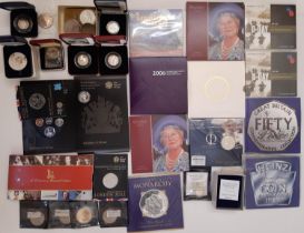 Various proof uncirculated and circulated coins including D Day presentation packs, QE the Queen