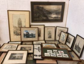 A large quantity of prints relating to Bristol and surrounding areas, mostly architectural studies